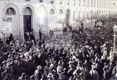 [Andrea Costa : Funerali : Imola : corteo lungo la Via Emilia verso la camera ardente a Palazzo comunale : 20 gennaio 1910]