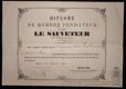 Diplome de membre fondateur [&hellip;] : m. Venturini Charles Consul de Tunis a Ancone