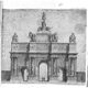 Arc de Triomphe a la glorie de Louis le grand du dessein de Charles le Brun premier peintre du Roi