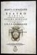 Pianta, e spaccato del nuovo teatro d'Imola architettura del cavalier Cosimo Morelli dedicato a sua eccellenza la signora marchesa Lilla Cambiaso