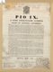 Pio IX. a'suoi fedelissimi sudditi salute ed apostolica benedizione