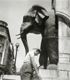 [Alberto ai piedi della Fontana degli Elefanti, Chambery (Francia), luglio 1952