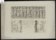 Prospetto e parti laterali del Sarcofago di Greco scarpello trovato in Paulli Gerrei capoluogo del marchesato di Villaclara in Sardegna feudo di S. E. il Sig. Duca Vivaldi Pasqua ed ora esistente in Genova nel suo palazzo : Questo monumento di rara conservazione è tutto d'un pezzo di marmo Pentelico lung. Palm: 7.3 larg: 2.4 alt: 2.8.
