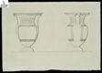 [Disegno frontale e laterale di vaso grecizzante]