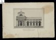 Elevazione del porticato e facciata : da costruirsi davanti alla chiesa della S.[antissi]ma Trinit&agrave; in Bologna