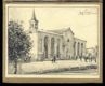 [La chiesa della Madonna di Fuori e il nuovo fabbricato scolastico]